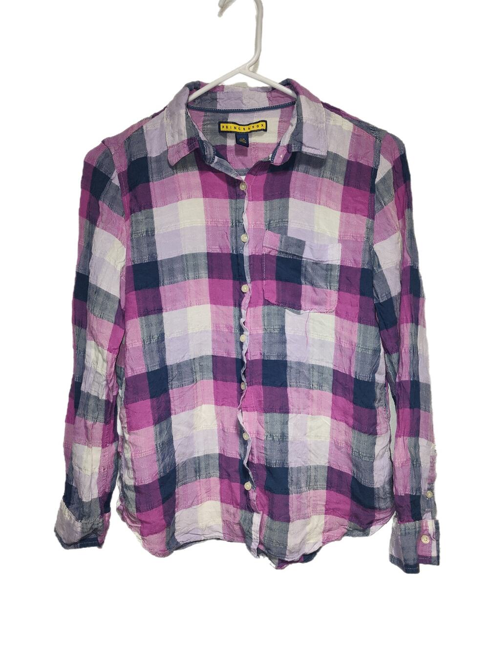Prince & Fox Women's Button Up Shirt Size Large